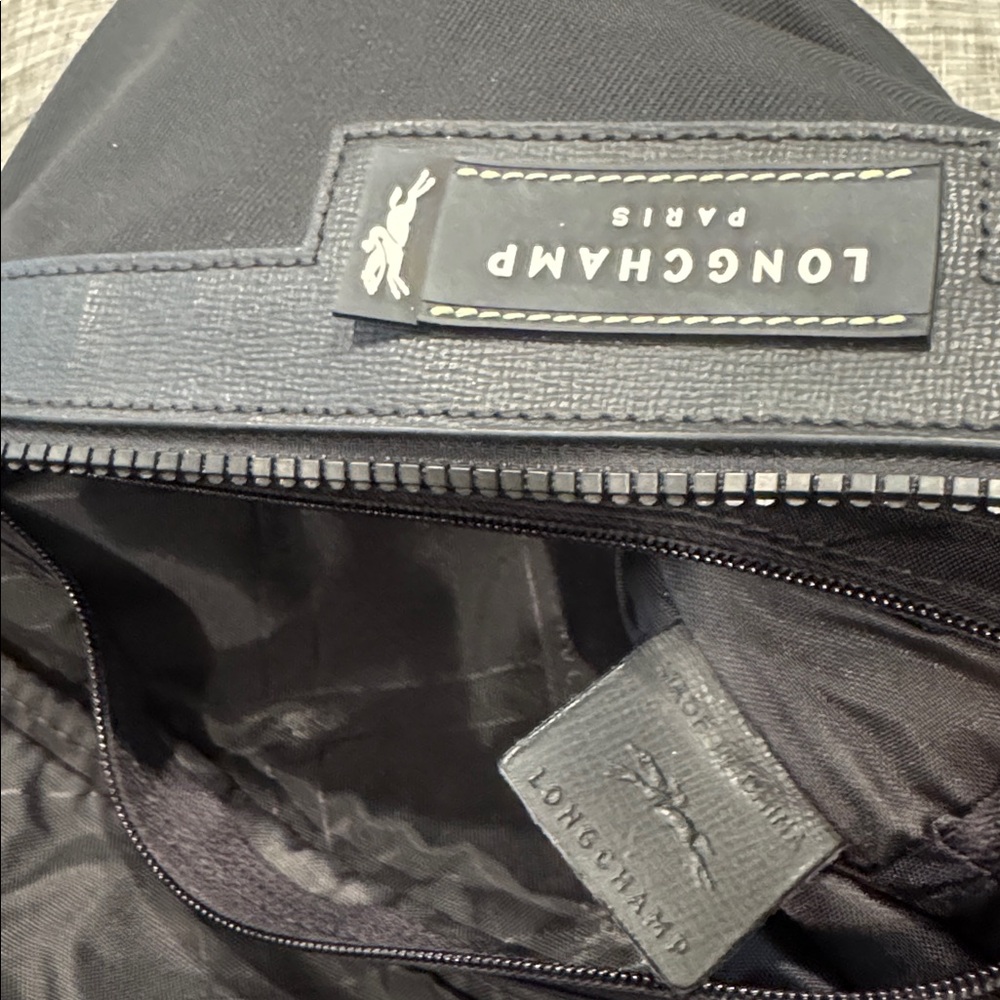 **SOLD** Longchamp Bag Black Nylon Belt Bag Fanny Pack Rare - Picture 15 of 17